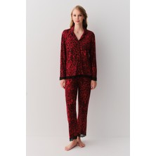 Suwen Splendid Gömlek Yaka Pijama Takımı