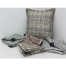 Nivemeshome Elyaf Dolgulu Kırlent 45X45 Lisa 03 Vizon