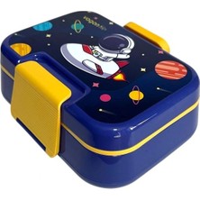Vagonlife VGN1262 4  Bölmeli Saplı Beslenme Yemek Kabı- Lunch Box 1030 ml Astronot