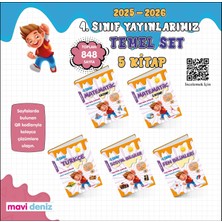 Mavi Deniz 2026 4. Sınıf Matematik + Türkçe + Fen + Sosyal Temel Seti 5 Kitap