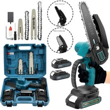 Şarjlı Çift Bataryalı Dal Budama Testeresi Mavi ASSUR