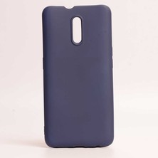 noktaks - Oppo Reno - Kılıf Mat Soft Premier Silikon Kapak - Lacivert - T8884