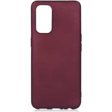 noktaks - Oppo Reno 5 5G - Kılıf Mat Soft Premier Silikon Kapak - Kırmızı - T16325