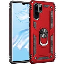 Piyasa Sepeti Huawei P30 Pro Yüzüklü Tank Kılıf Bordo
