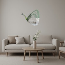 Renkli Kelebek  Dekoratif Aynalı Tablo - AKMONL6205-3755