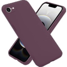 iPhone 16E Kılıf First Silikon - Mürdüm - AKMONL6944-9359