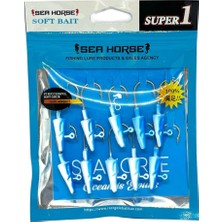 Sea Horse Balık Kafa Jig Head 5gr 10 Lu Pkt Mavi