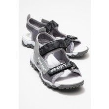 Çocuk Cırtlı Spor Sandalet Füme Kamuflaj