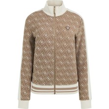 Guess Kadın Rhombus Aktif Sweatshirt - Bej