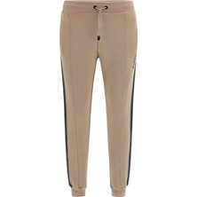 Erkek Mickey Regular Fit Yanları Şeritli Eşofman Altı - Bej