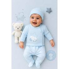 0-3 Ay Kız Bebek Yeni Doğan, Köpekcik Desenli Yıldız  Temalı  10'lü Hastane Çıkış Zıbın Seti