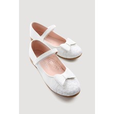 Çocuk Dantelli Ayakkabı 31-36 Beyaz