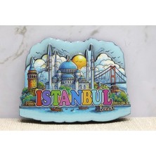 Ahşap Istanbul Temalı Magnet