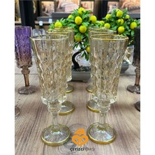 Bal Rengi Ayaklı Kahve Yanı Bardak – Şık Cam Sunum Bardağı