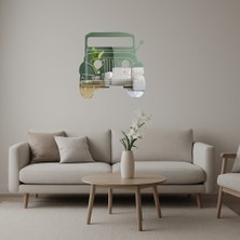 Jeep Tasarımlı Dekoratif Duvar Aynalı Tablosu - AKMONL4973-7832