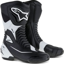 Alpinestars Smx S Korumalı Spor Motosiklet Botu Siyah  Beyaz