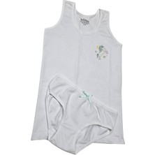 Katamino Kız Çocuk Geniş Askılı Atlet & Slip Takım