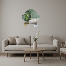 Görmedim Maymun Emoji Dekoratif Aynalı Tablo - AKMONL4832-5159