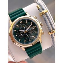 Lee Cooper Italyan Tasarım Bileklik Hediyeli Silikon Kordon 5 Atm Erkek Kol Saati ELC.08238.175