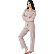 Arnetta Pierre Cardin Kadın Kahverengi Pijama Takımı