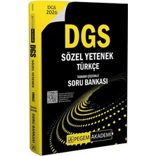 Pegem 2026 Dgs Sözel Yetenek Türkçe Soru Bankası Çözümlü Pegem Akademi Yayınları