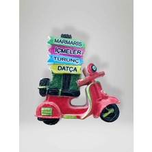 Marmaris / Içmeler / Turunç / Datça Temalı Polyester Magnet Buzdolabı Süsü