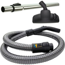 Yedek Parça Pendik Vestel Uyumlu Targa Elektrikli Süpürge Çelik Telli Hortumu Emici Yer Başlığı Teleskopik Boru