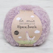 La Mia Alpaca Boucle 50 Gr Lila El Örgü İpi - L346 - 34391