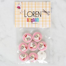 Demir Grup cc Loren Crafts 8'li Biberonlu Bebek Düğme - 1028