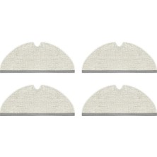 Beyaz Uyumlu 4'lü Mop Fiber Paspas Seti, Temizlik Için Mükemmel Seçim