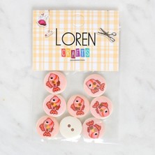 Demir Grup cc Loren Crafts 8'li Balık Düğme - 1159