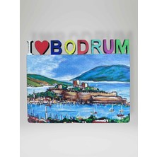 Bodrum Temalı Ahşap Magnet Lazer Kesim Buzdolabı Süsü