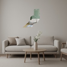 Selfie Çeken Karakterler Eğlenceli Duvar Aynalı Tablosu - AKMONL5875-5050