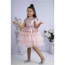 Kız Çocuk Tüllü Abiye Parti ve Doğum Günü Elbise