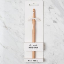 La Mia Whitewood 7 mm 15.5 cm Ahşap Yün Tığ