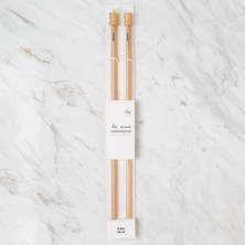 Demir Grup cc La Mia Whitewood 8 mm 36 cm Ahşap Örgü Şişi