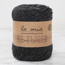 La Mia Re-Tweed Koyu Gri Melanj El Örgü İpi - L158