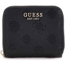 Kadın Cresidia Fermuarlı Logolu Cüzdan - Siyah