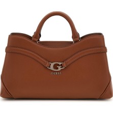 Kadın Metal Aksesuarlı Kanat Detaylı El Çantası - Taba