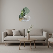 Maymun Dekoratif Aynalı Tablo - AKMONL7351-8418