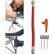 Buffer® Pompa Iğne Başlık Seti Top Bisiklet Lastiği Şişirme Iğneleri