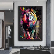 Soyut Graffiti Maymun; Komik Gorilla Duvar Sanatı; Renkli Şempanze Kanvas Dekor; Renkli Maymun Poste