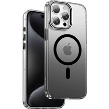 Fuchsia iPhone 15 Pro Max ile Uyumlu Aurora Manyetik Şarj Destekli Kılıf