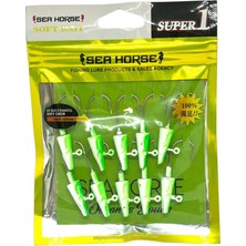 Sea Horse Balık Kafa Jig Head 5gr 10 Lu Pkt Yeşil