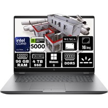 Hp Zbook Fury 16 G1I Intel Ultra 9 285HX 96GB 4tb SSD Rtx Pro 5000 24GB 16" Windows 11 Pro Taşınabilir Iş Istasyonu 5F9T8ES-A13