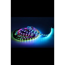12 Volt Adreslenebilir Argb Pixel Şerit LED WS2811 Metrede 60 LED IP65 Dış Mekan (1 M)