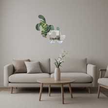 Bej Renkli Çizgi Köpek  Dekoratif Aynalı Tablo - AKMONL4699-5110