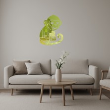 Maymun Dekoratif Altın Aynalı Tablo - AKMONL4743-8005