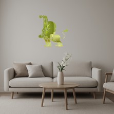 Kükreyen Aslan Dekoratif Duvar Altın Aynalı Tablosu - AKMONL6730-7380