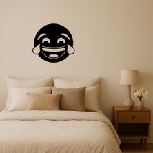 Gözyaşlarıyla Gülen Emoji Mdf Dekoratif Tablo - AKMONL8067-1406